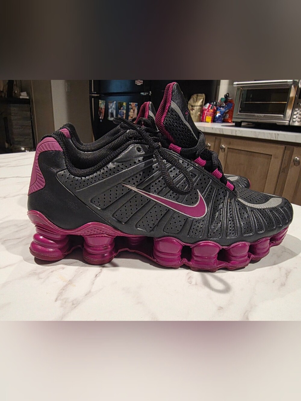 Nike Shox TLX Black And Purple Womens Size 8